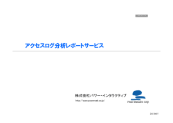 アクセスログ分析レポートサービス