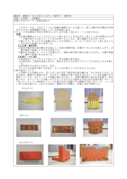 劇遊び さんびきのこぶたの家造り