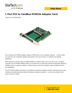 1 Port PCI to CardBus PCMCIA Adapter Card