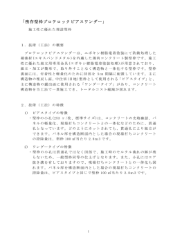 「残存型枠プロテロックピアスワンダー」