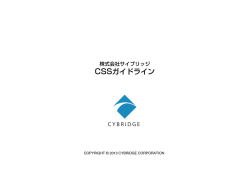 CSSガイドライン（PDF形式）
