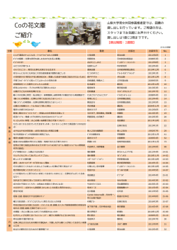Coの花文庫一覧（pdf） - 山梨大学男女共同参画推進室