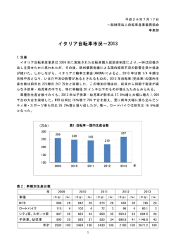 イタリア自転車市況 - 自転車産業振興協会