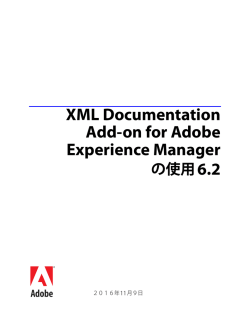 XML Documentation Add-on for Adobe Experience Managerについて