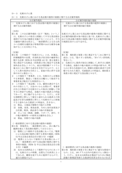 D－3 化粧石けん業 D－3 化粧石けん業における景品類の提供の制限