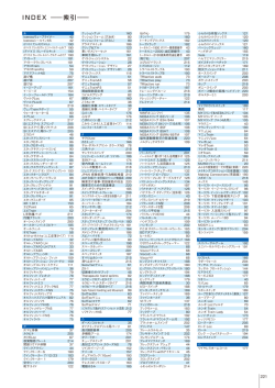 INDEX ―― 索引 - パシフィックサプライ
