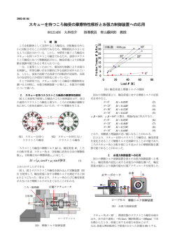スキューを持つころ軸受の摩擦特性解析と糸張力制御装置への応用
