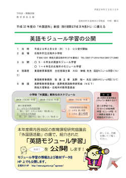 英語モジュール学習