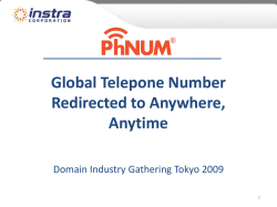 Global Telepone Number Redirected to Anywhere, Anytime