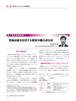 普遍金属を活用する精密有機合成反応