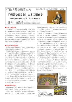 模型で伝える - 土木学会 委員会サイト
