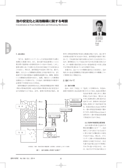 泡の安定化と消泡機構に関する考察 Consideration on Foam