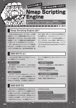 Nmap Scripting Engine