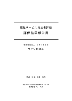 評価結果報告書