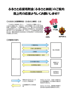 ふるさと応援寄付金のご案内 [367KB pdfファイル]