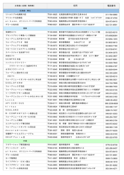 栽培セット（レタス・ルッコラ）お取り扱い店様一覧