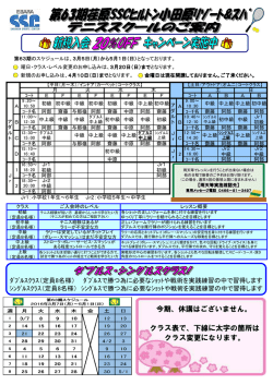ﾀﾞﾌﾞﾙｽｸﾗｽ（定員8名様） ﾀﾞﾌﾞﾙｽで勝つ為に必要なｼｮｯﾄや戦術を実践練習