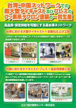 超大型ダイキャスト及びプレスの フッ素系テフロン塗装