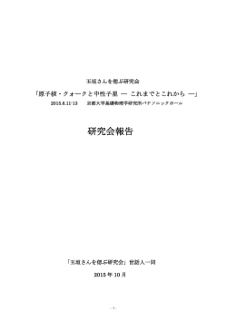 研究会報告 - 京都大学