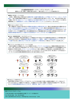 CRM顧客関係管理マーケティングコンサルティング（PDFファイル）