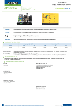 APD 330 A - Sesa G&uuml;&ccedil; Sistemleri