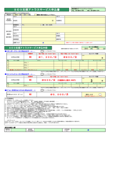 SEO支援アトラス正式申込書 - 株式会社ビートンソリューション