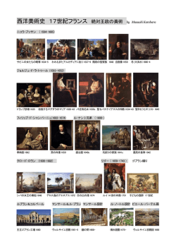 西洋美術史 17世紀フランス