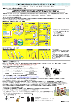 羽田：手荷物持込基準