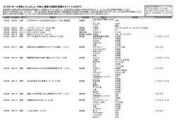 2016年1月11日更新いたしました｡今後も､最新の情報を掲載させて
