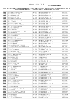 留学生受け入れ専門学校一覧 - 全国専修学校各種学校総連合会