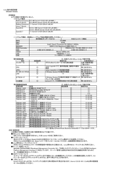 Linux動作確認情報 MAGNIA R3520c 評価構成 以下の構成で評価を