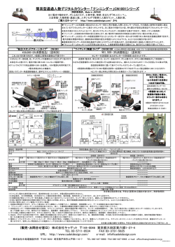 簡易型通過人数デジタルカウンター 「ナンニンダ～」CN1001シリーズ