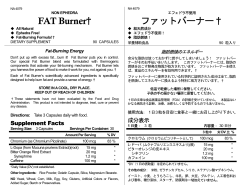 FAT Burner† ファットバーナー†