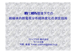絶縁体内部電荷分布の測定