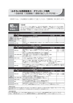 『ふぞろいな再現答案3』ダウンロード特典 初年度 受験生①