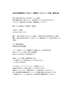 10 大ネット定期