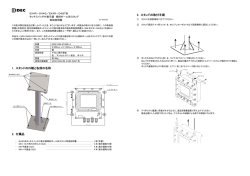 1. スタンドの外観と各部の名称 2. 付属品 3. スタンドの取付手順
