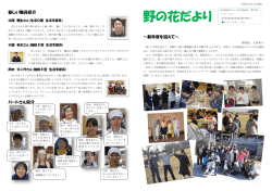 野の花だより H25年4月号