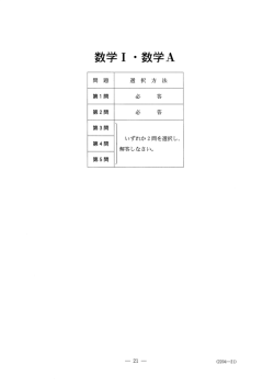 数学Ⅰ・数学A