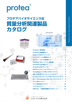 質量分析関連製品 カタログ