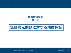 無限次元問題に対する精度保証