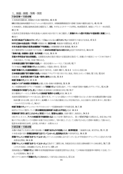 1. 被爆後、半世紀の間に表現された非核の文化諸作品