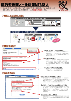 標的型攻撃メール対策MTA防人