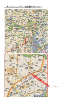 ＜東京マラソン 2010 写真撮影ポイント＞