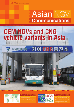 OEM NGVs and CNG vehicle variants in Asia