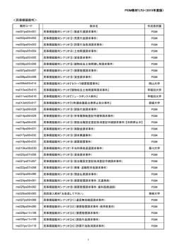 PSIM教材リスト（2015年度版） ＜民事模擬裁判＞