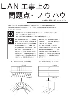 アンダーカーペット用ケーブルTSUNET-100E