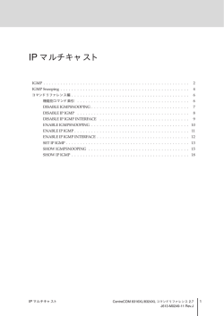 IP マルチキャスト