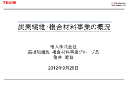 炭素繊維・複合材料事業の概況