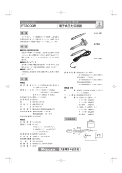 PT3000R 電子式圧力伝送器